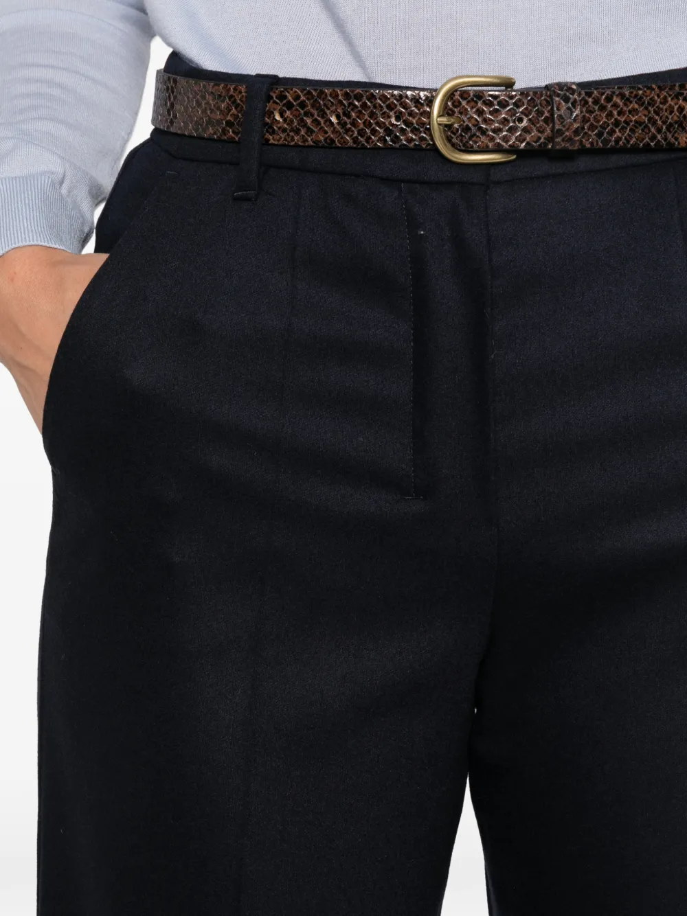 'S Max Mara Geplooide broek Blauw