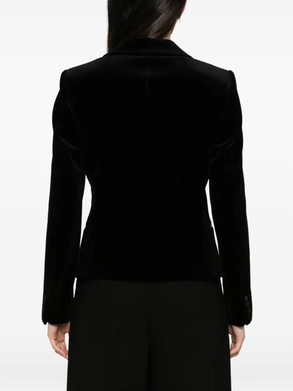 Max Mara Jack met puntrevers Zwart