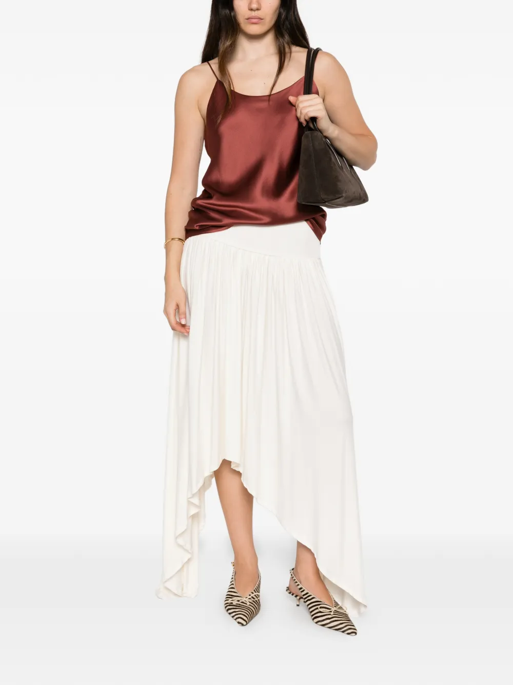 Max Mara Top met spaghettibandjes Roze