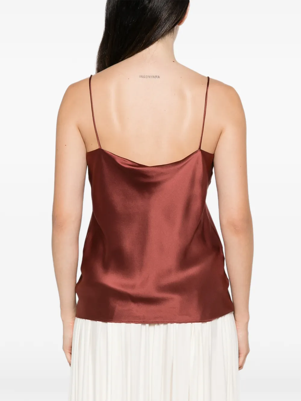 Max Mara Top met spaghettibandjes Roze