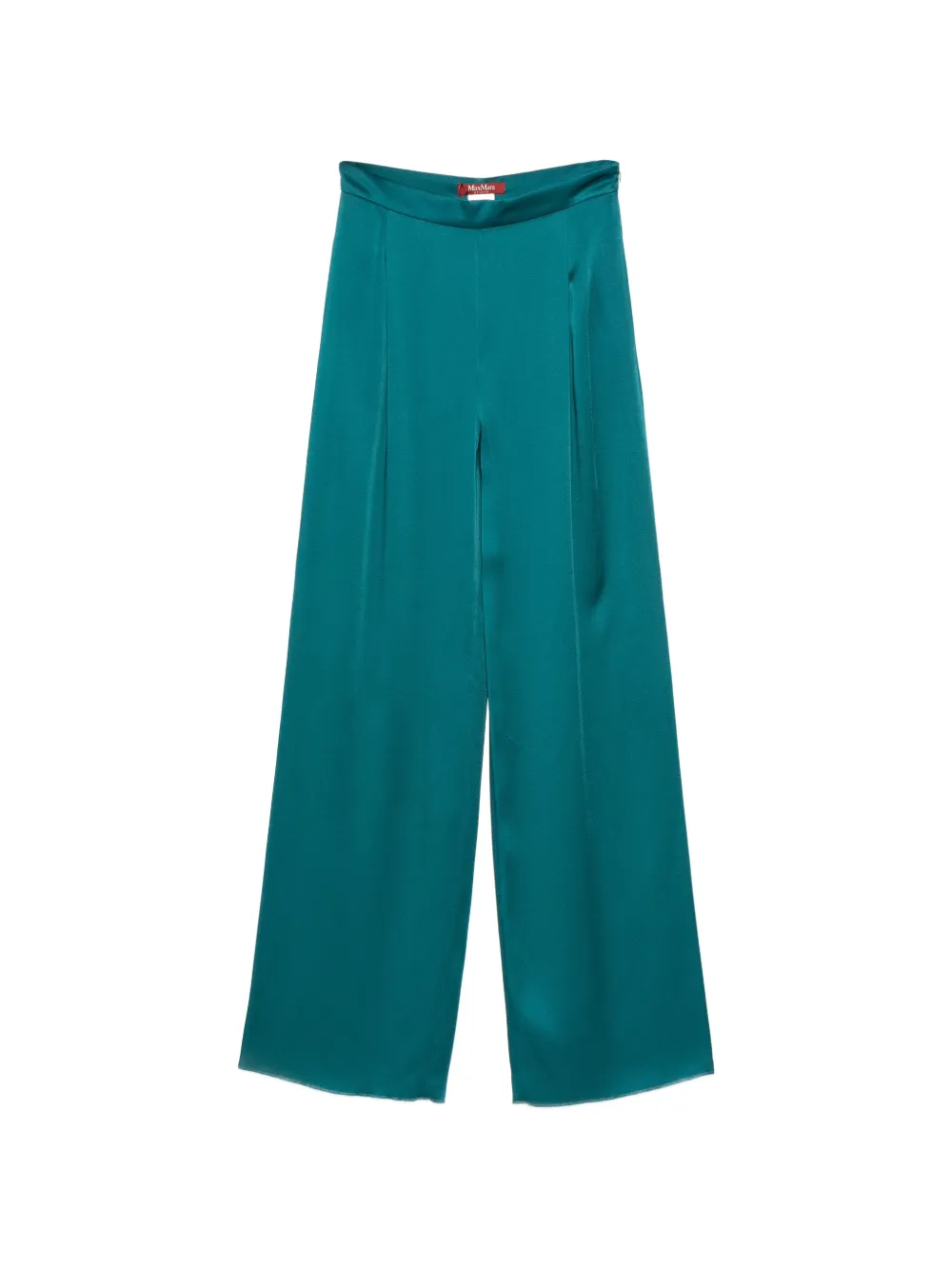 Max Mara satin-finish trousers - Blau