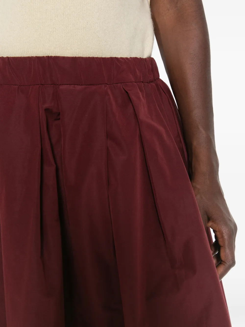 Weekend Max Mara Maxi-plooirok met A-lijn Rood