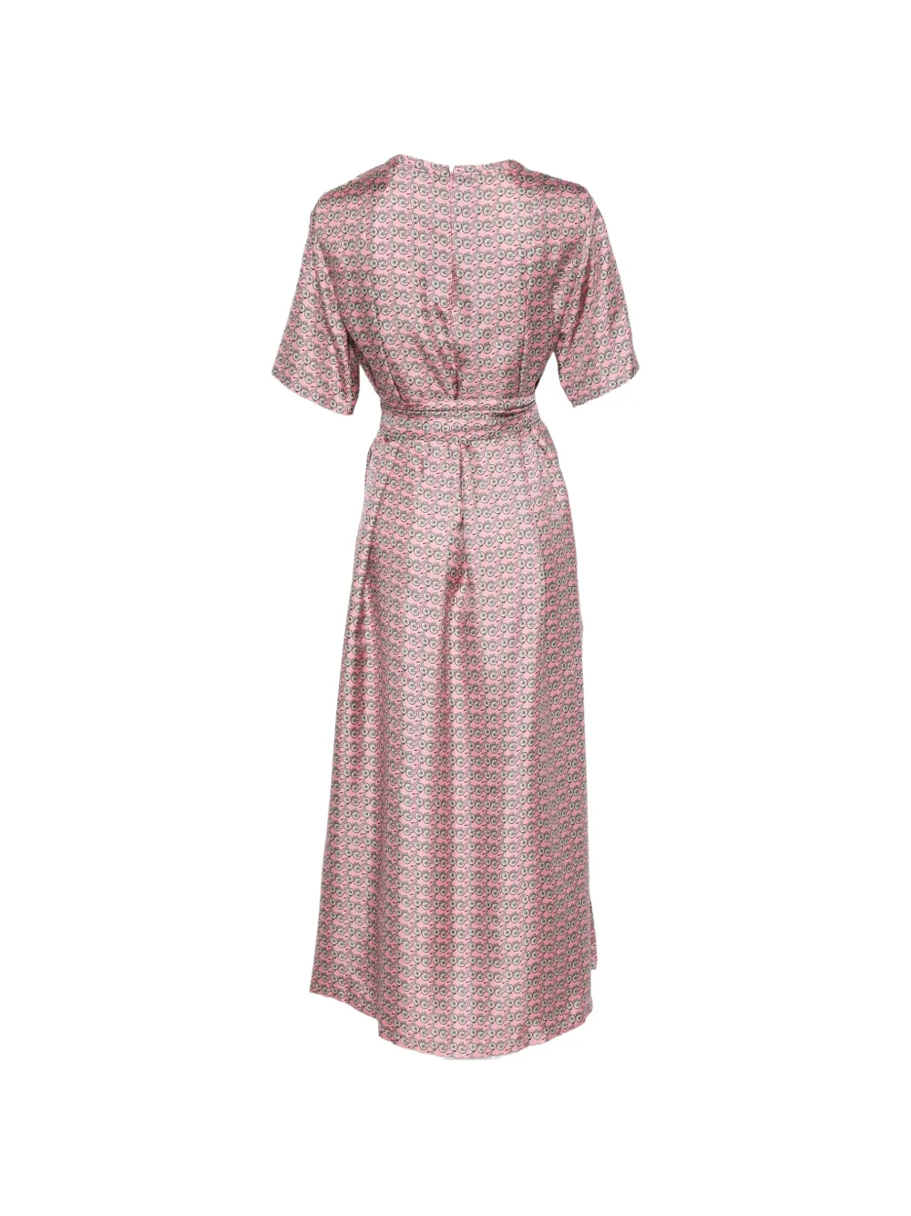 Max Mara Zijden jurk met fietsprint Roze