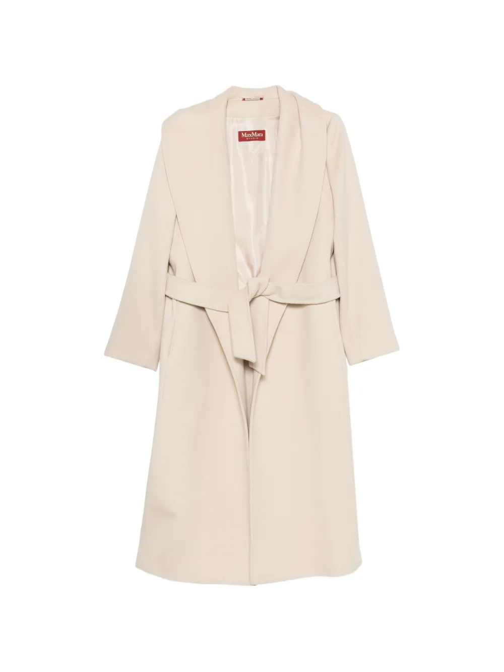 Max Mara belted virgin wool coat