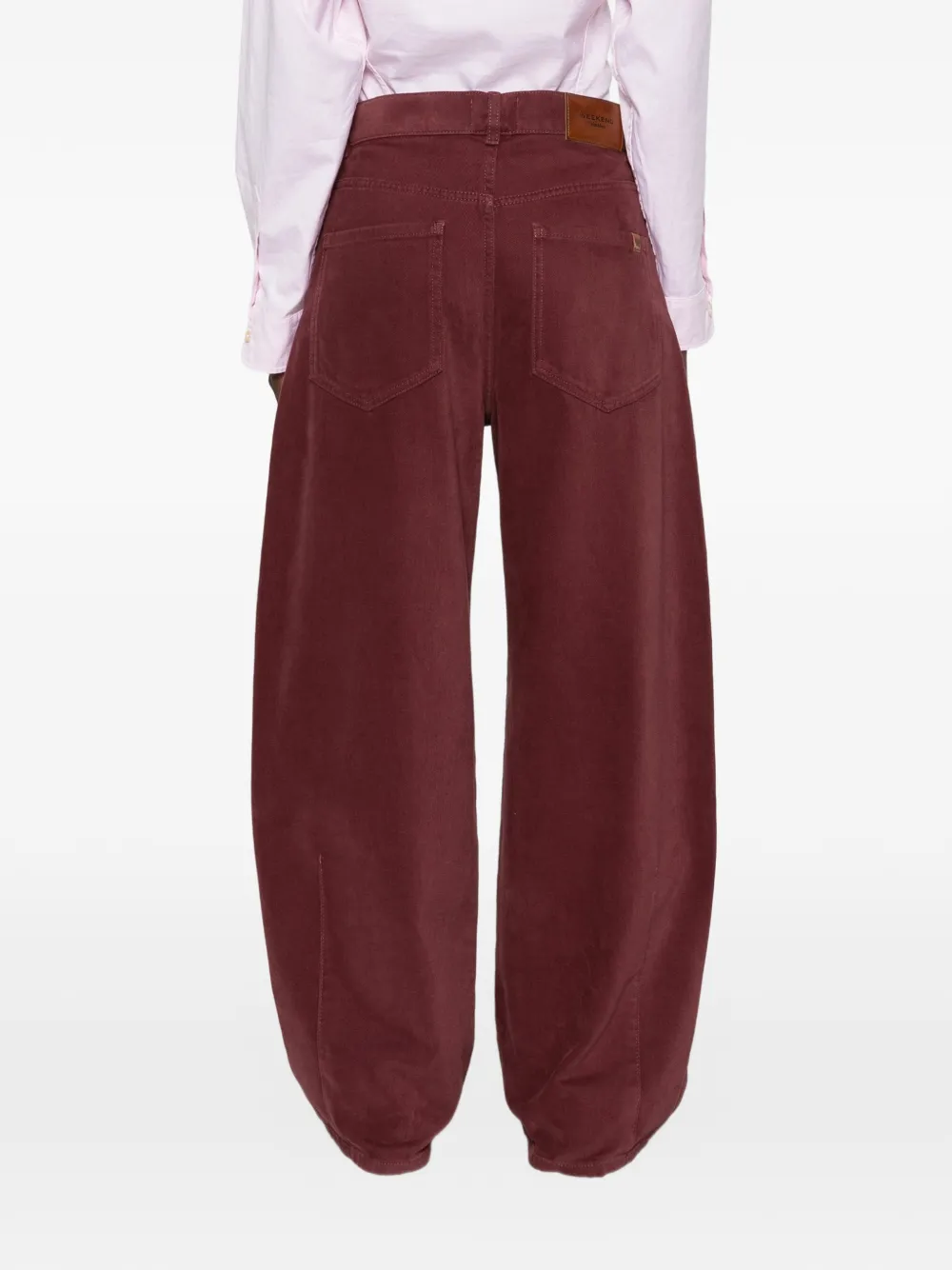 Weekend Max Mara Ribfluwelen broek Bruin