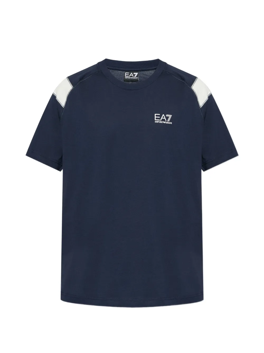 Ea7 Emporio Armani logo-print T-shirt - Blau