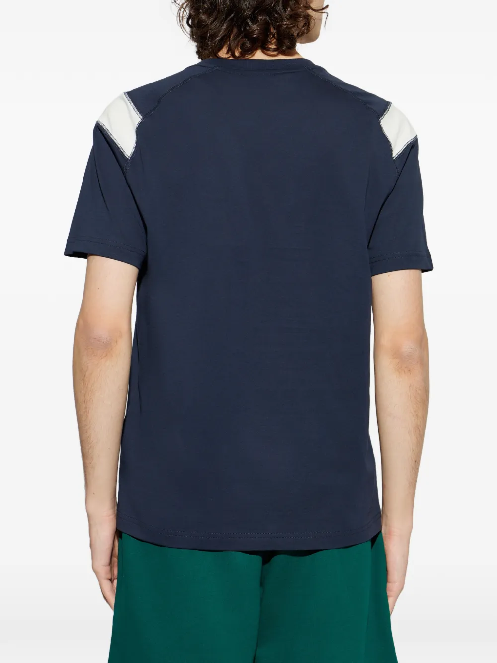Ea7 Emporio Armani T-shirt met logoprint Blauw