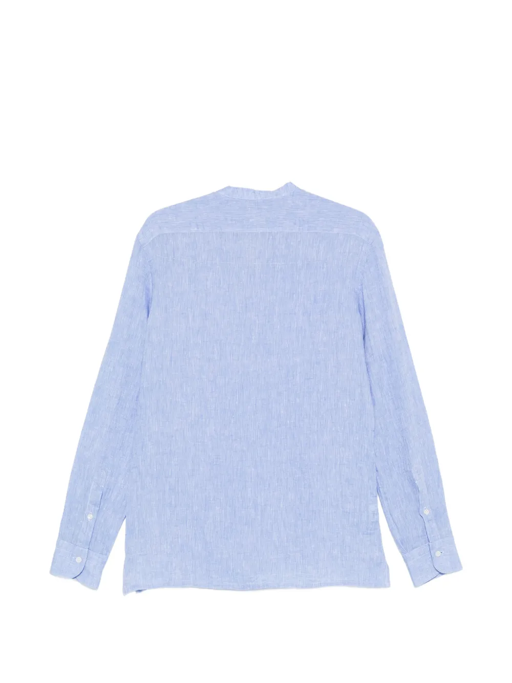 Barba Overhemd met ronde hals Blauw