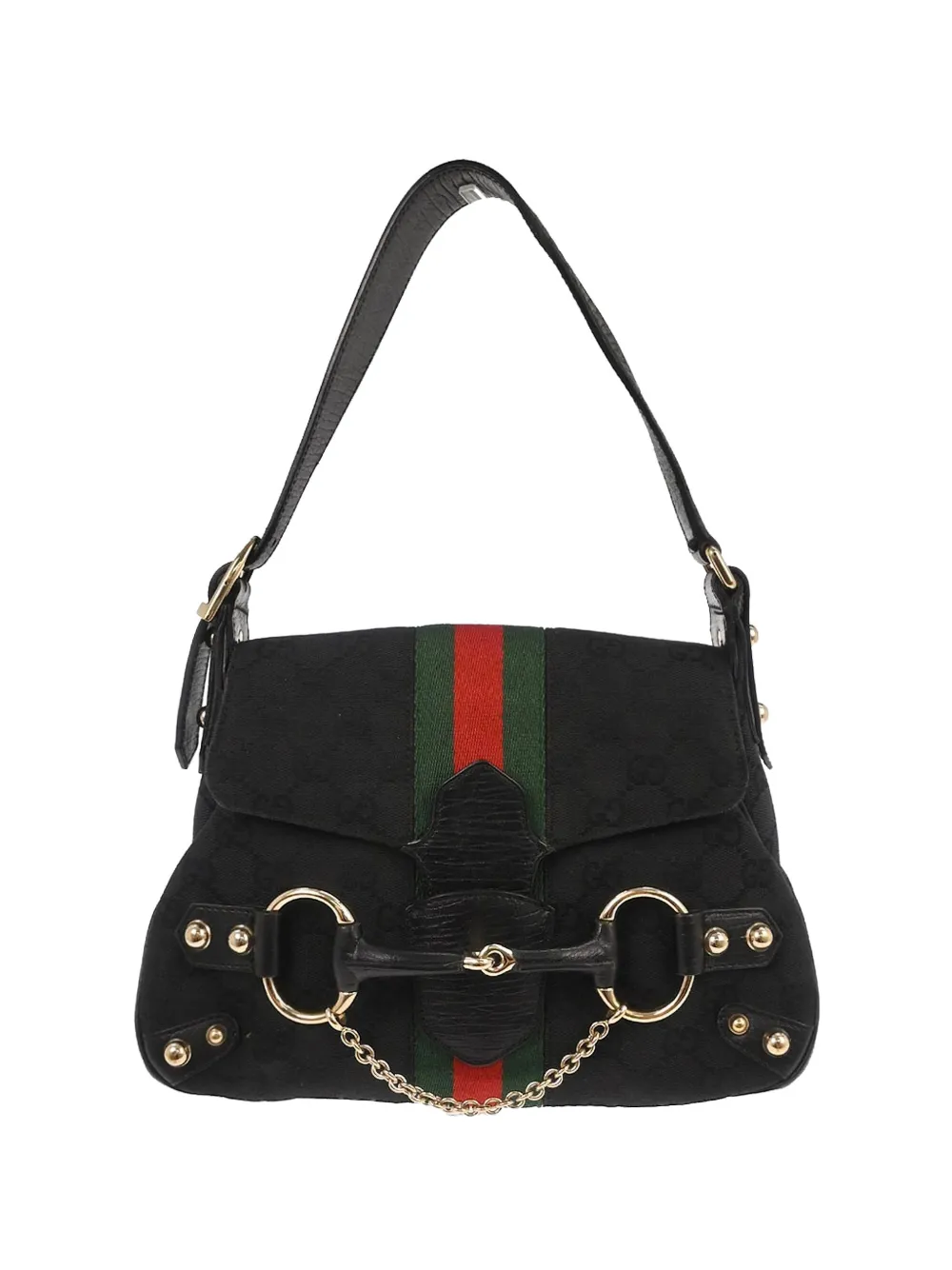 Gucci Pre-Owned 1990-2000s GG Horsebit handbag - Nero
