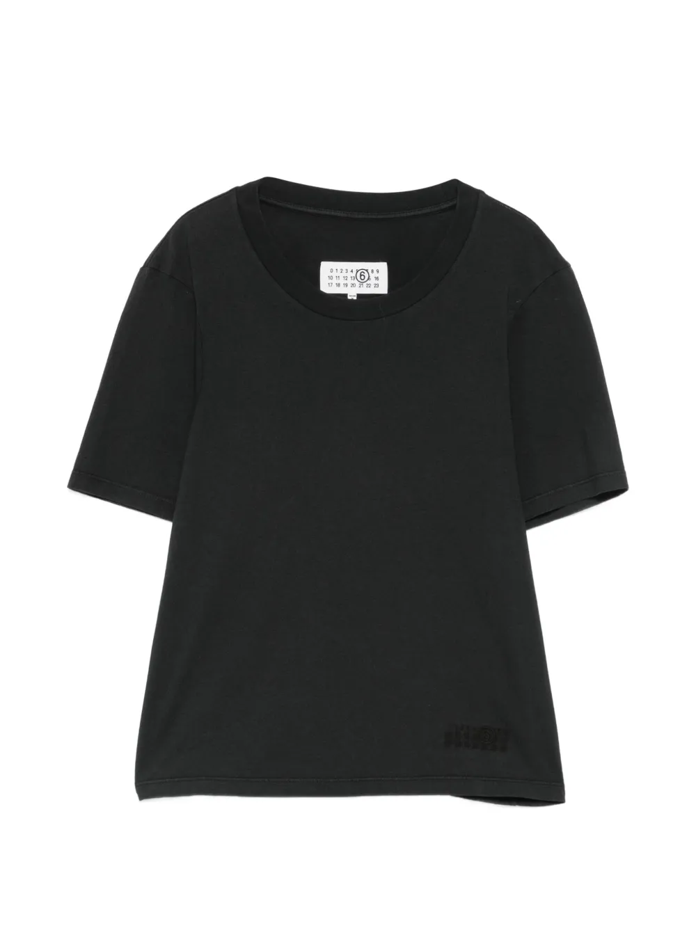 MM6 Maison Margiela logo-embossed T-shirt - Nero