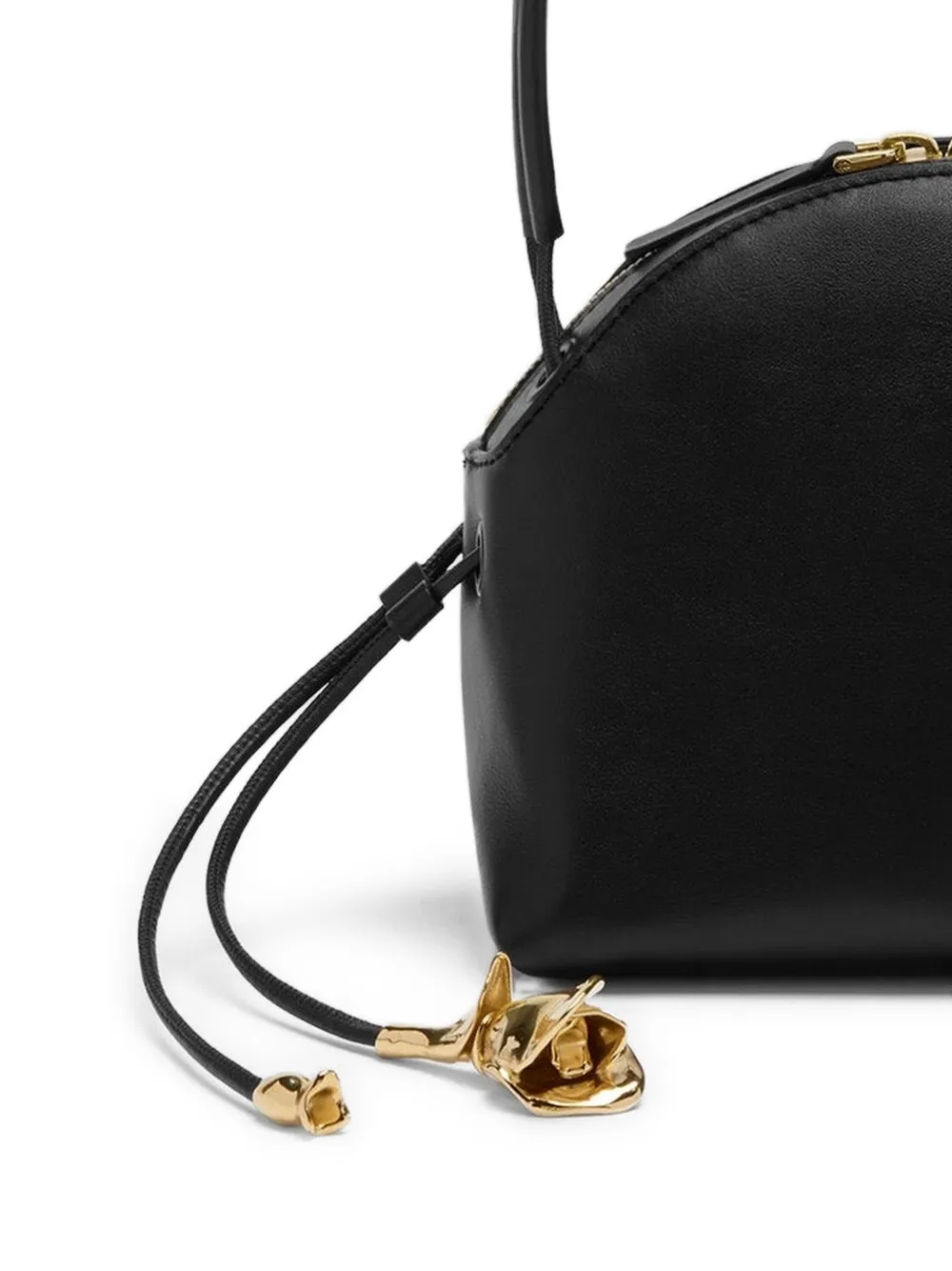 ERDEM mini Flora leather tote bag Zwart