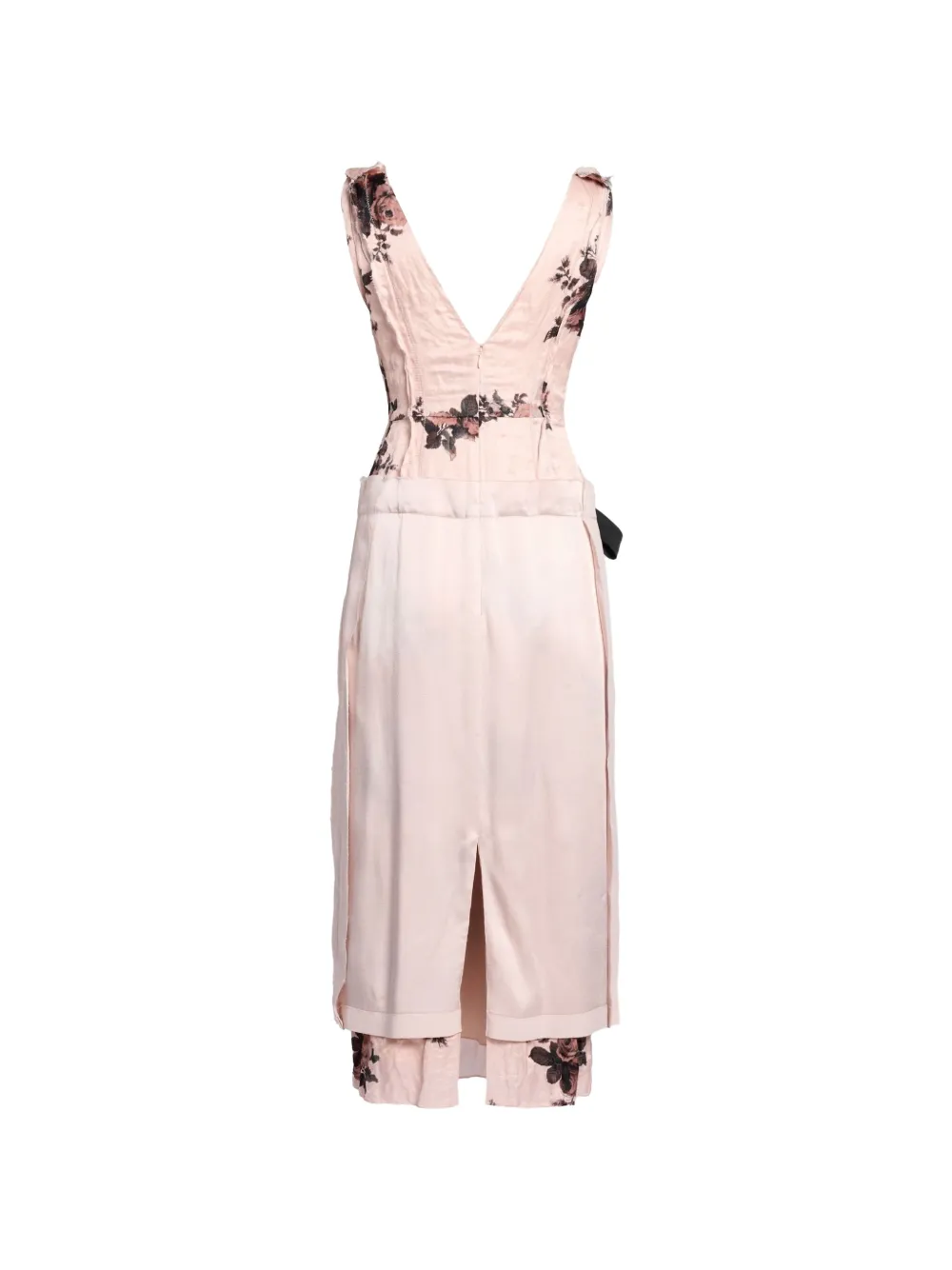 ERDEM embroidered floral-print dress Roze