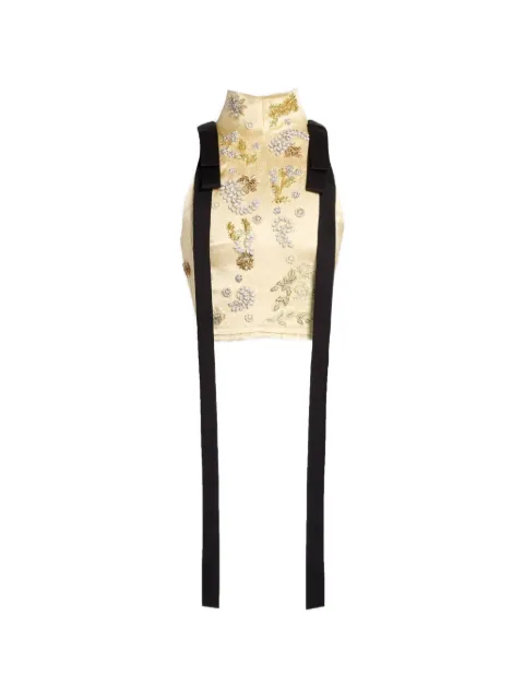 ERDEM crystal-embellished bow-detail top