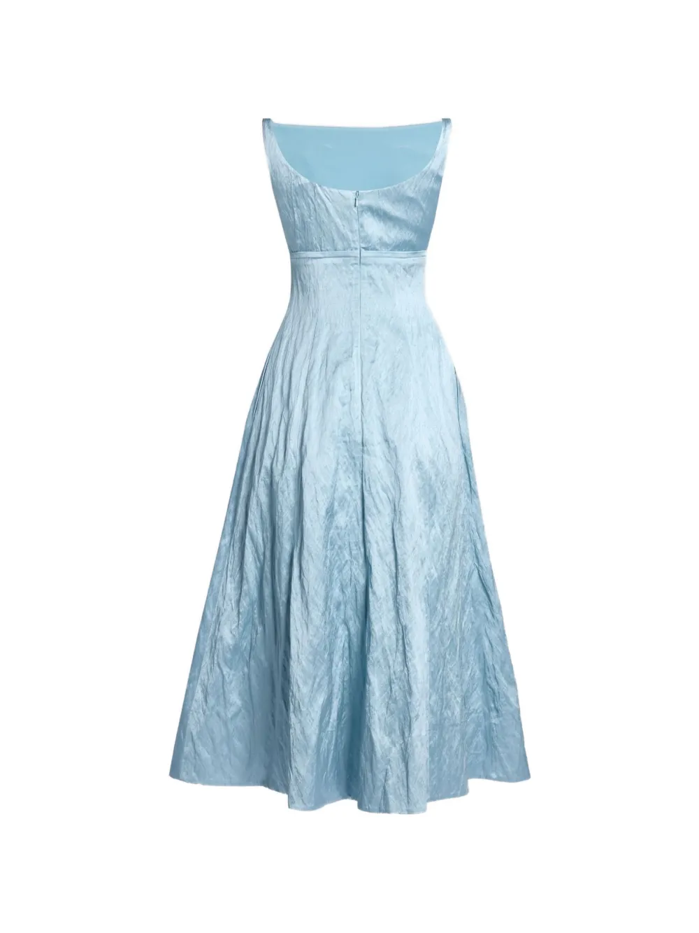 ERDEM embroidered textured midi dress Blauw
