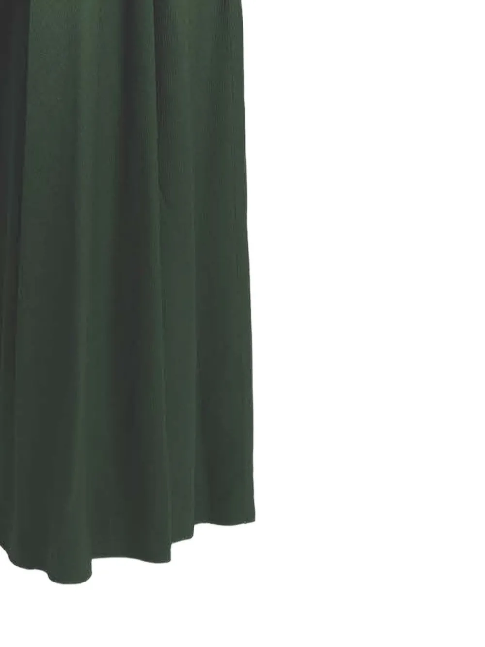 ERDEM seersucker draped gown Groen