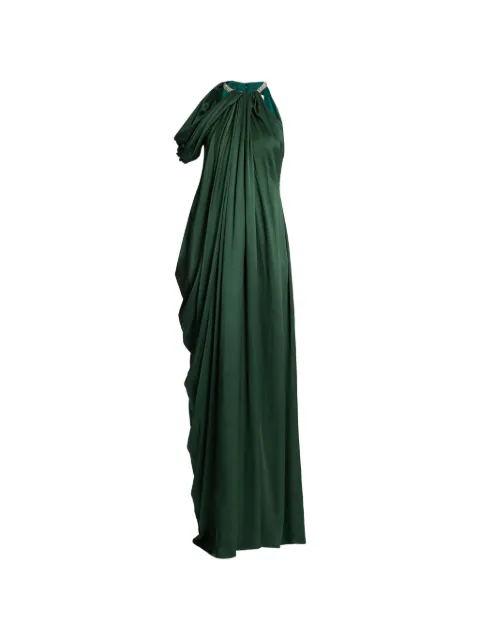 ERDEM seersucker draped gown