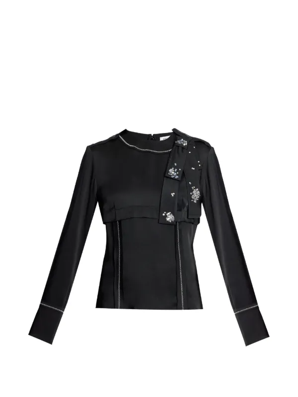 Erdem Embellished Shirt in Black