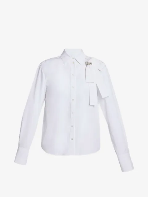 ERDEM embellished bow-detail shirt