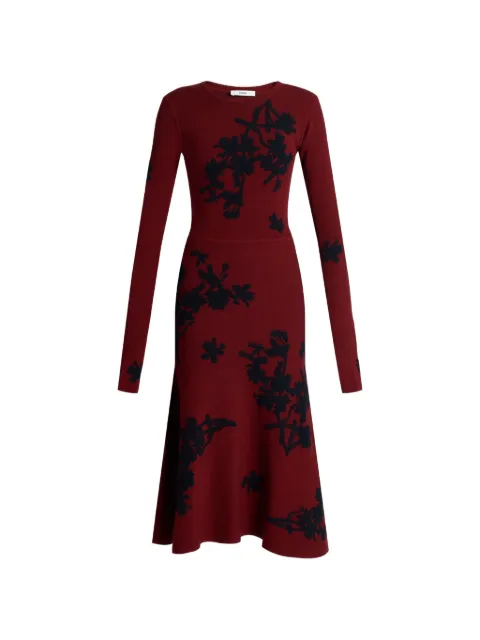 ERDEM jacquard-knit long-sleeve dress