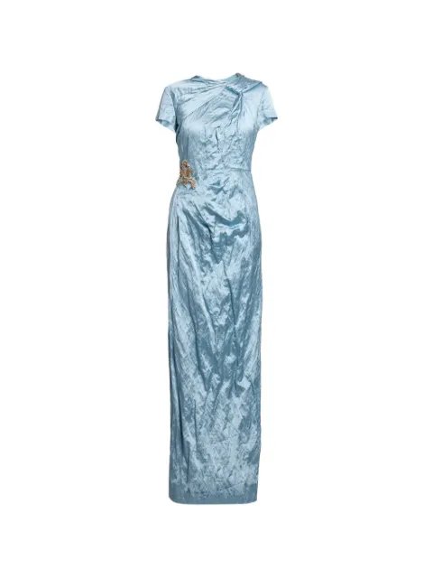 ERDEM embroidered draped gown