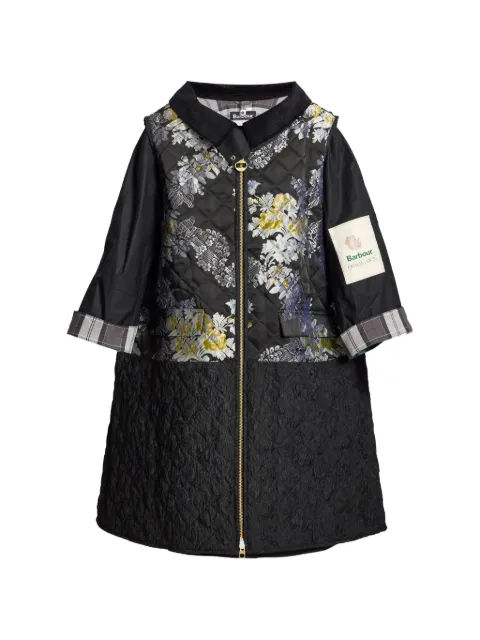 ERDEM x Barbour patchwork jacquard coat