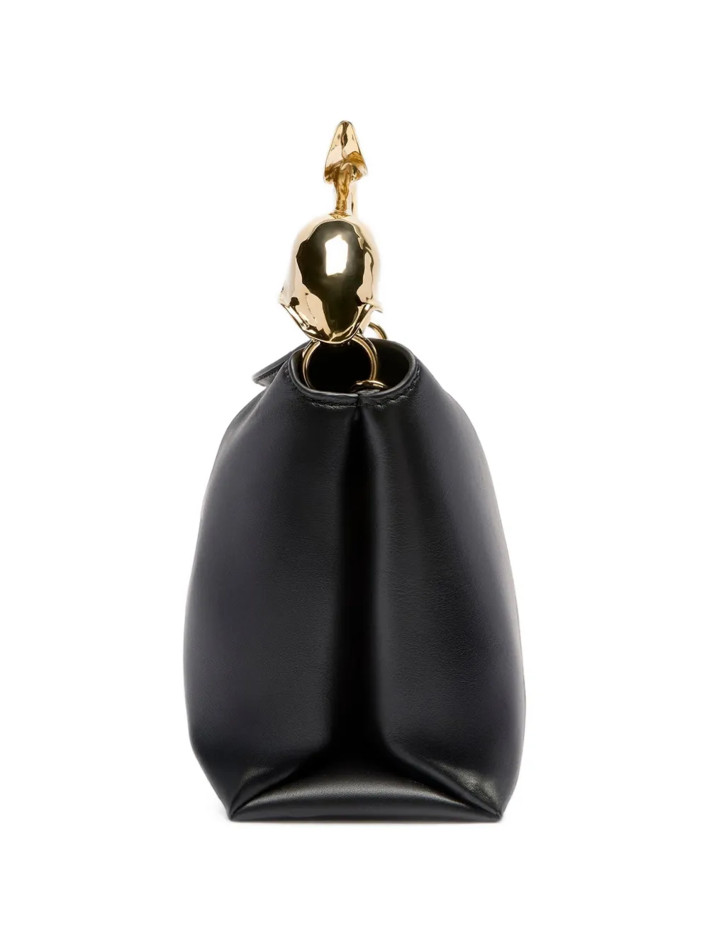 ERDEM medium Bloom leather tote bag Zwart