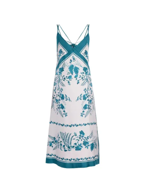 ERDEM floral-print silk-twill dress