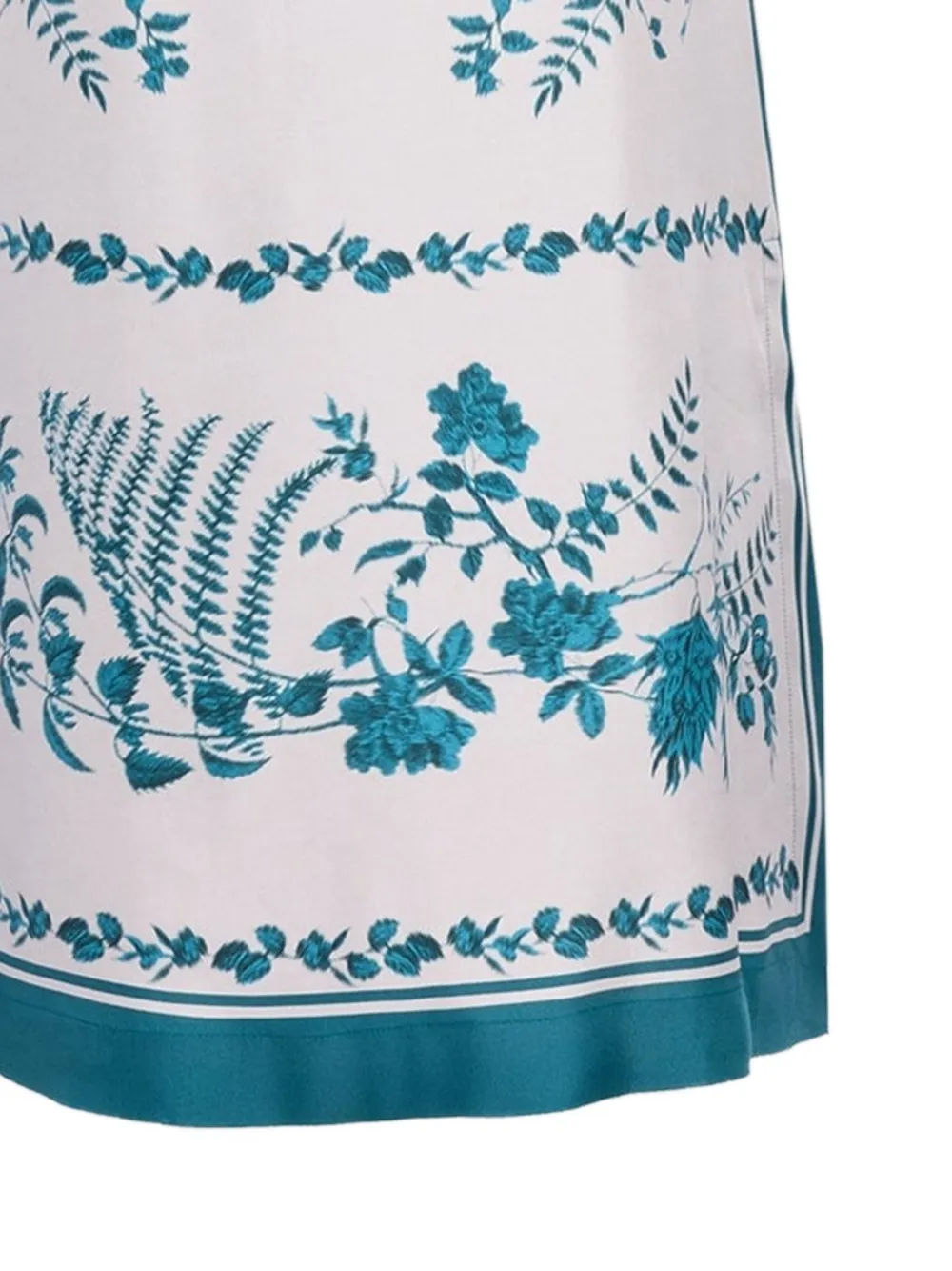 ERDEM floral-print silk-twill dress Wit