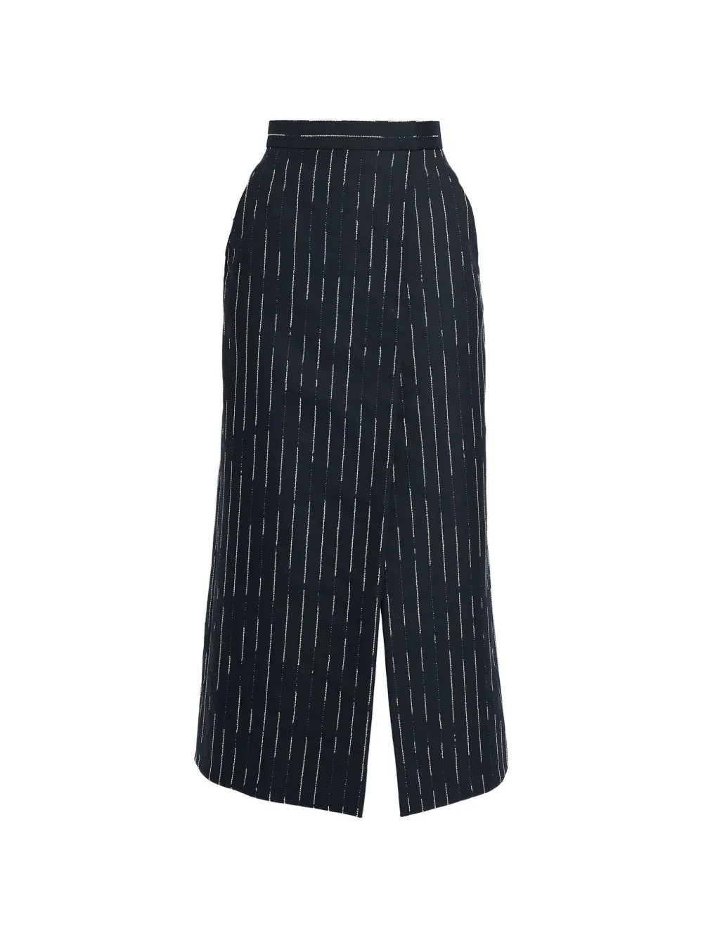 ERDEM pinstripe-pattern pencil skirt - Blu