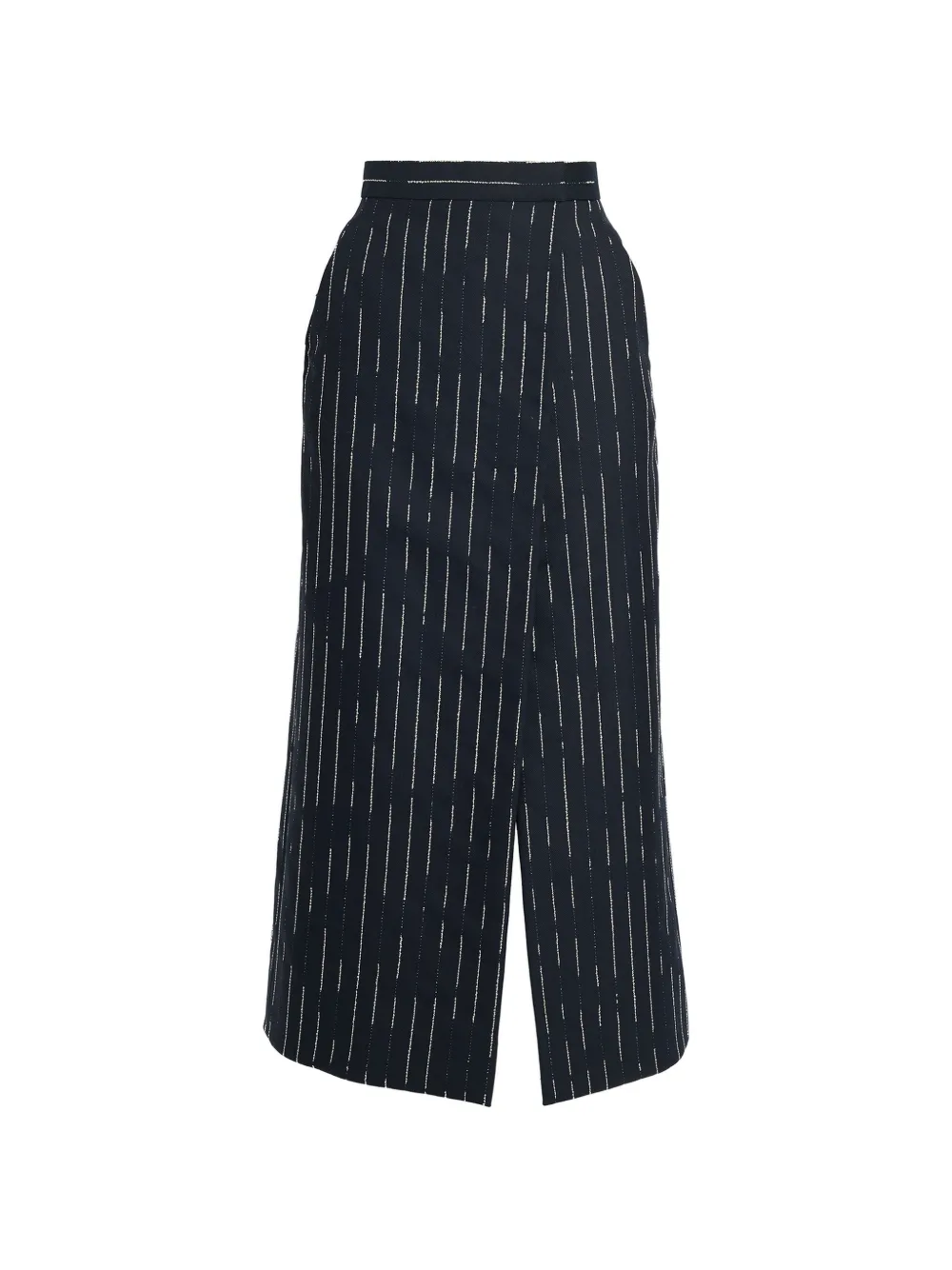 ERDEM pinstripe-pattern pencil skirt - Blu