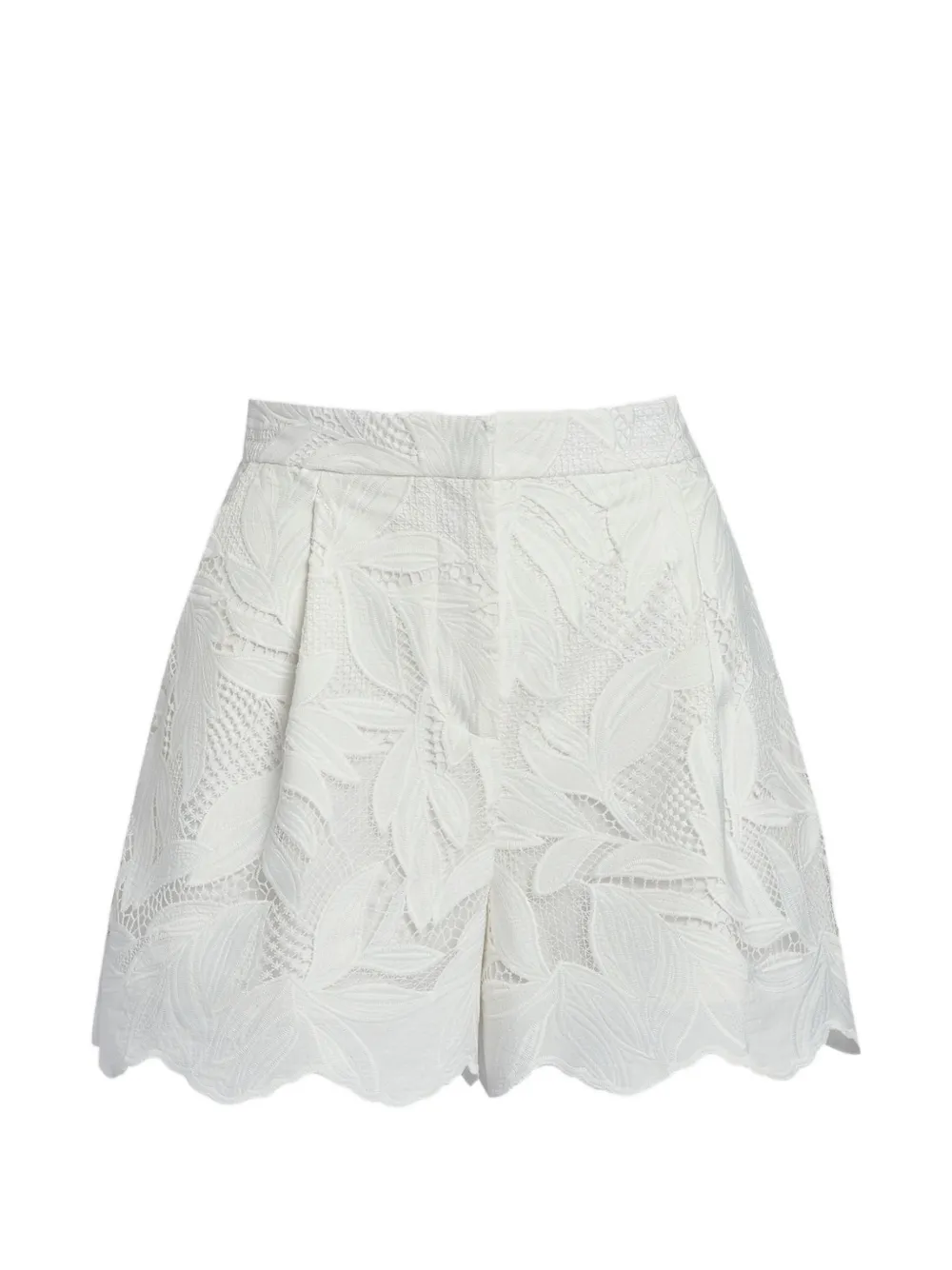 ERDEM floral cutwork shorts - Bianco