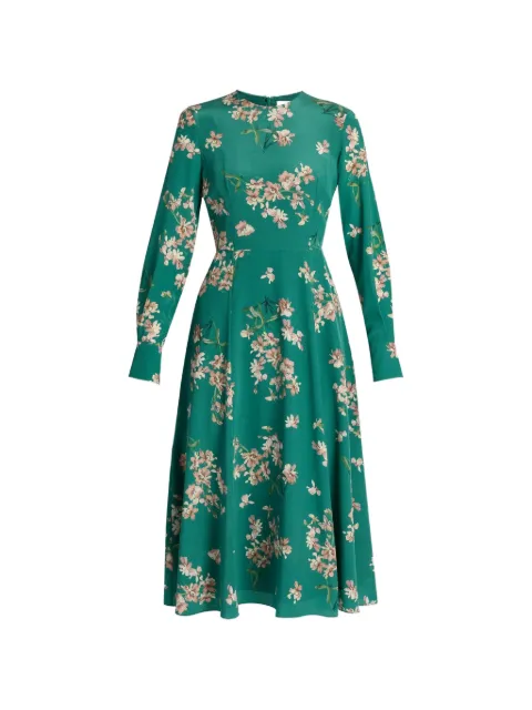 ERDEM floral-print silk dress