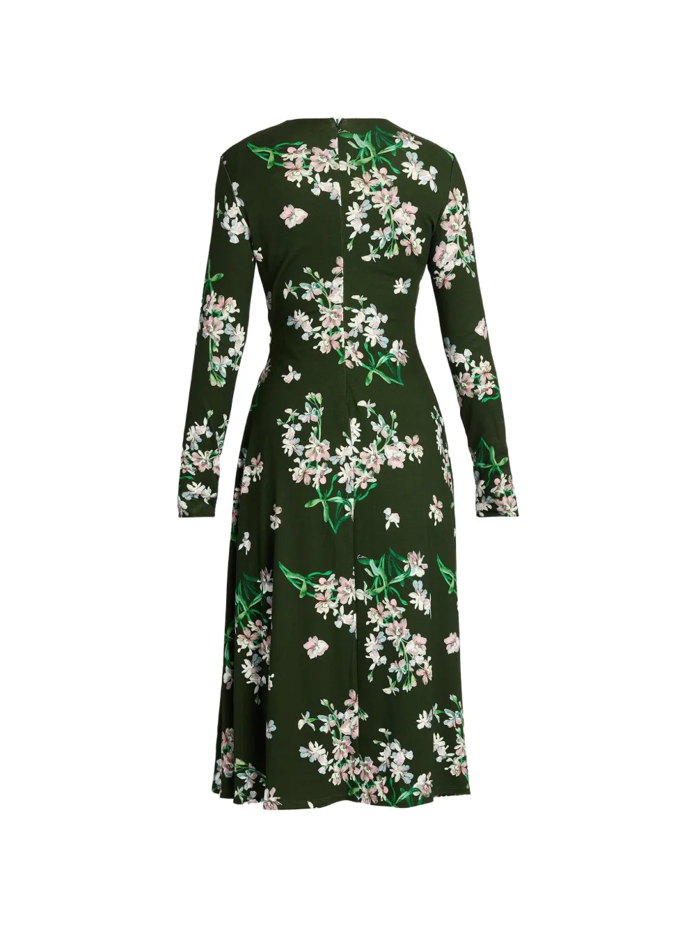 ERDEM Midi-jurk met bloemenprint Groen