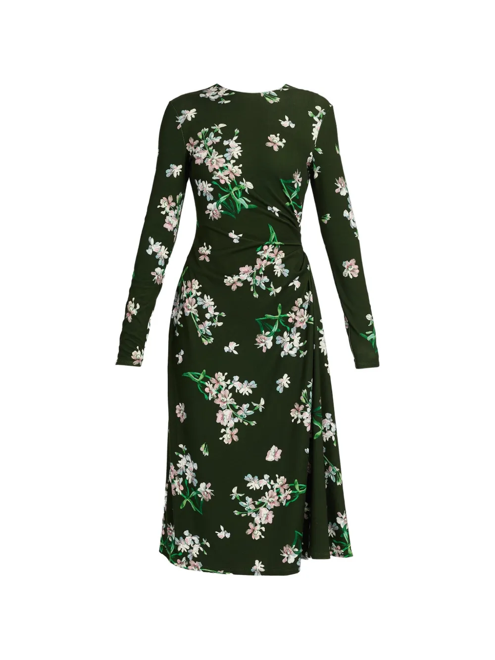 ERDEM floral-print midi dress - Verde