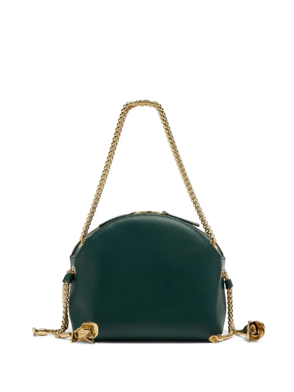 ERDEM Flora Evening leather tote bag Groen