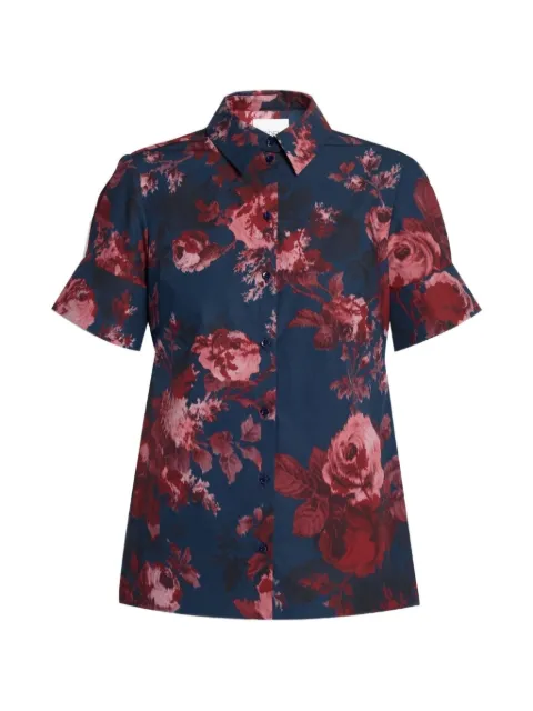 ERDEM floral-print cotton-poplin shirt
