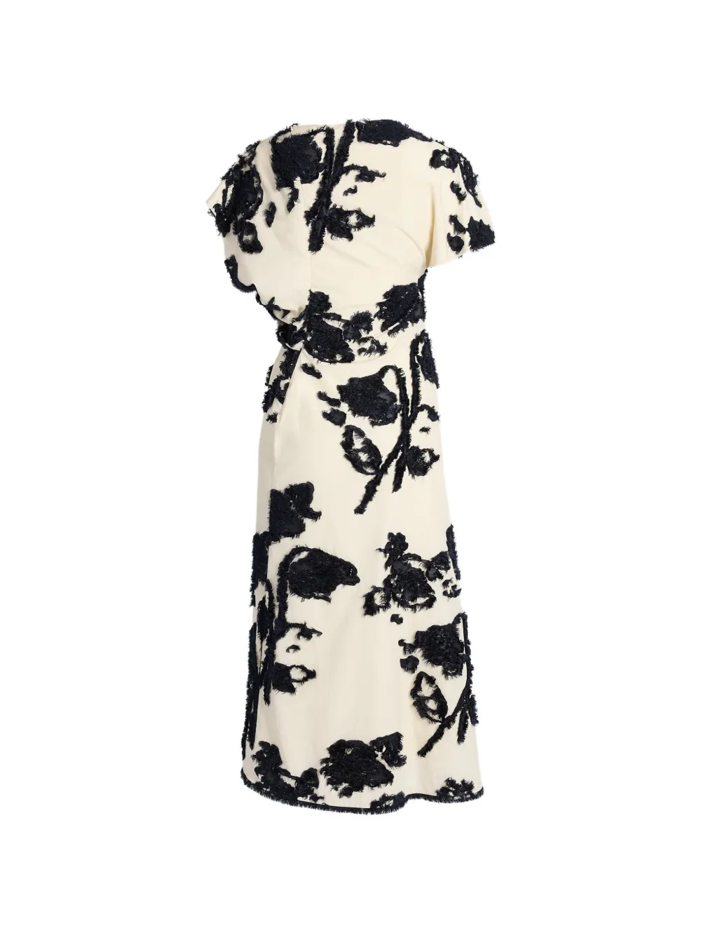 ERDEM fil coupé poplin dress Beige