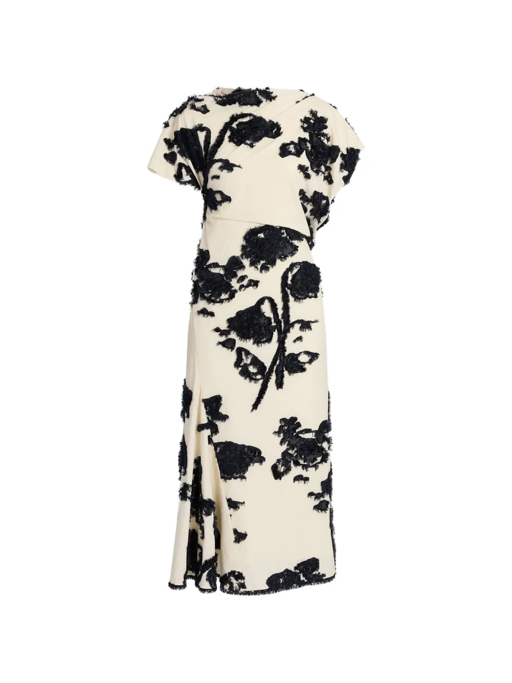 ERDEM fil coupé poplin dress - Toni neutri