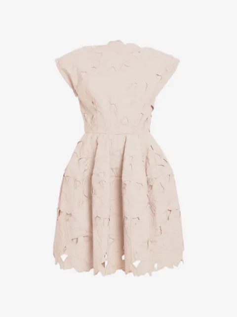 ERDEM vestido corto manga corta
