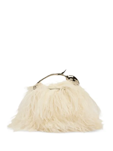 ERDEM mini Bloom feather-embellished tote bag