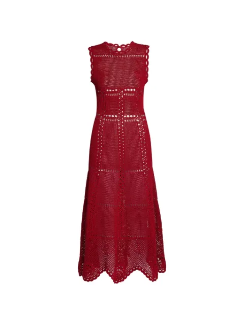 ERDEM — crochet-knit flared midi dress