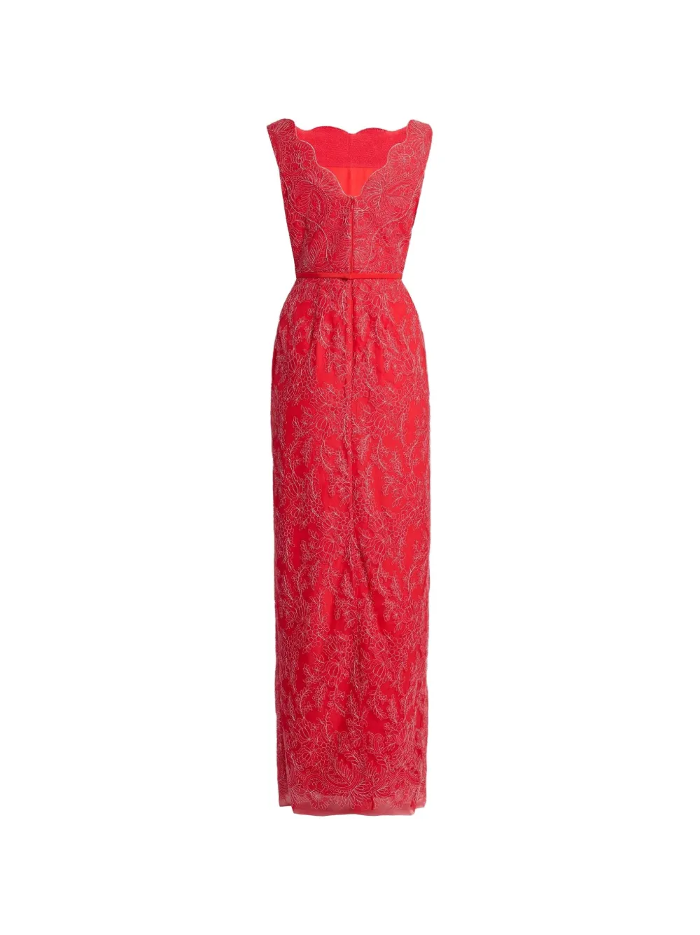 ERDEM floral-lace sleeveless gown Rood
