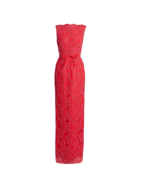 ERDEM floral-lace sleeveless gown