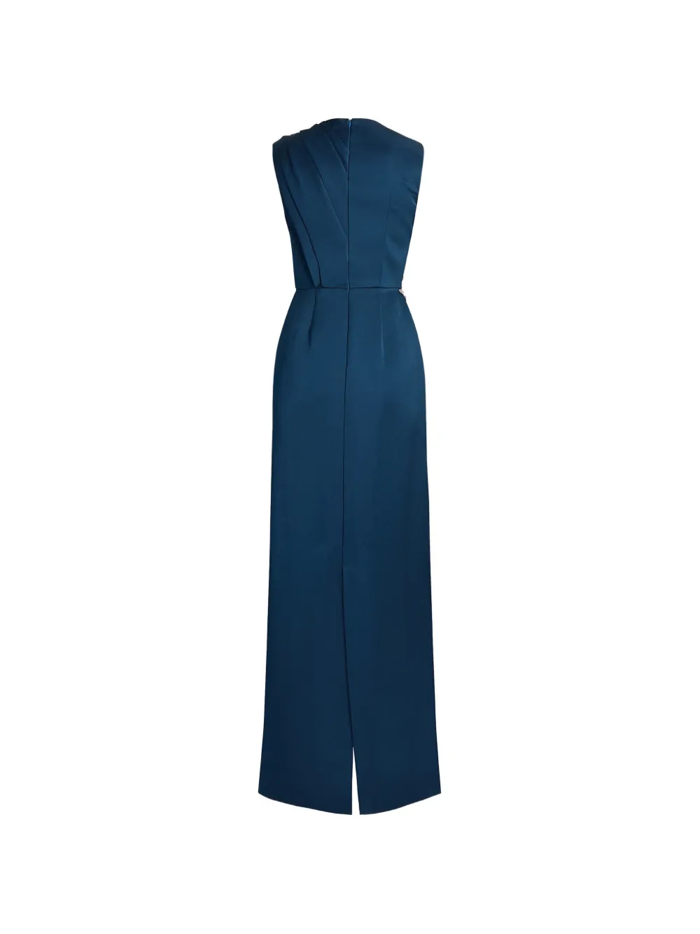 ERDEM embroidered satin gown Blauw