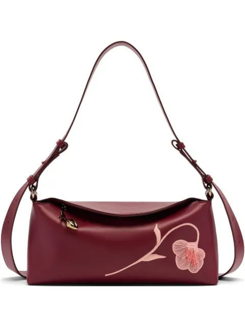 ERDEM Bloom embroidered leather East West bag