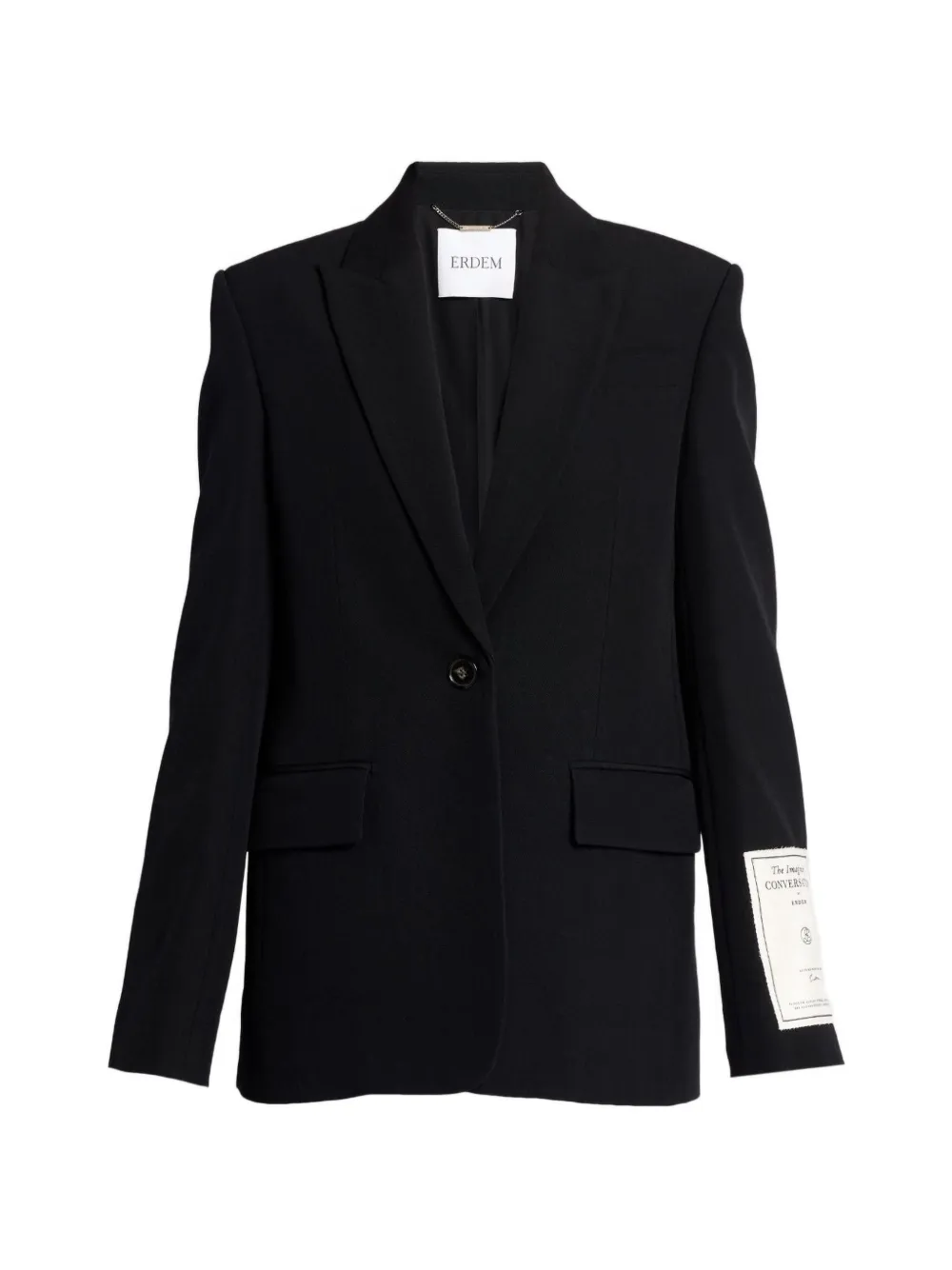 ERDEM grain de poudre blazer - Schwarz