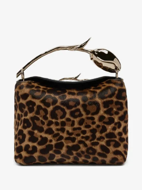 ERDEM mini Bloom leopard-print tote bag