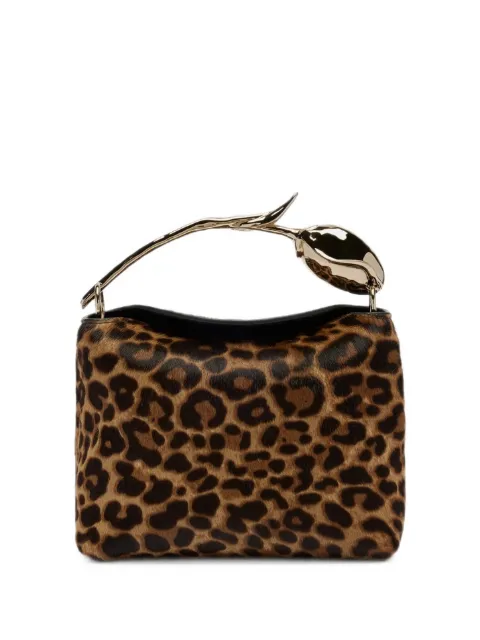 ERDEM mini Bloom leopard-print tote bag