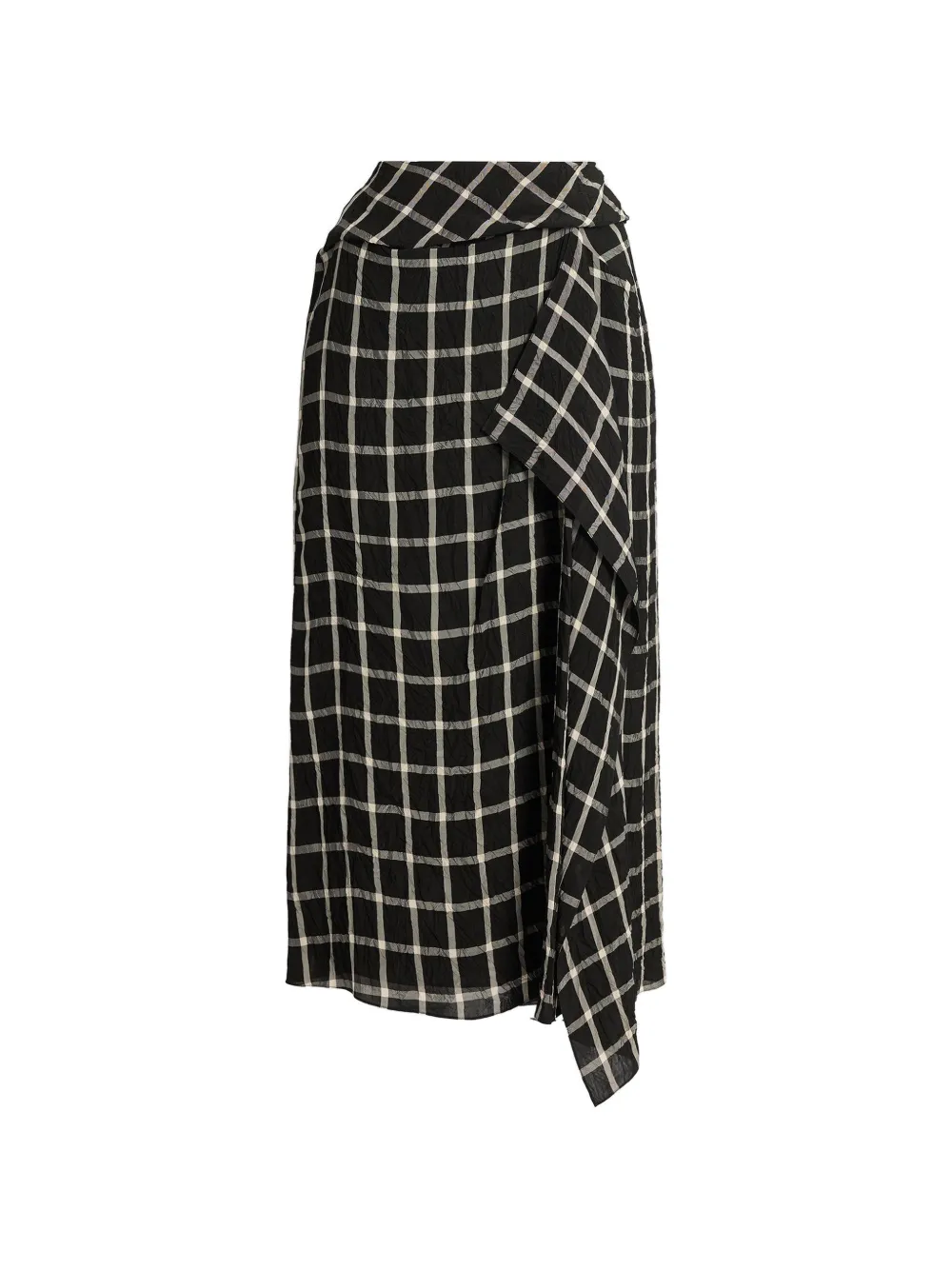 ERDEM Gonna midi a quadri - Nero