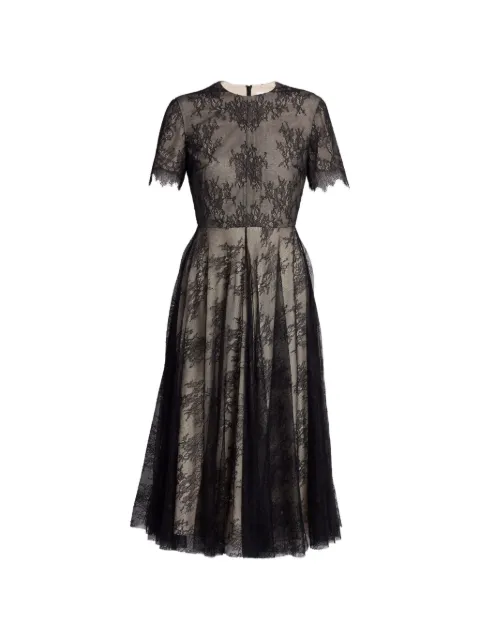 ERDEM floral-lace short-sleeve dress